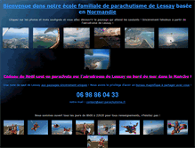 Tablet Screenshot of aair-parachutisme.fr